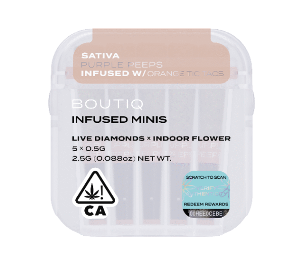 Boutiq Infused Minis Pre Rolls Purple Peeps x Orange Tic Tacs